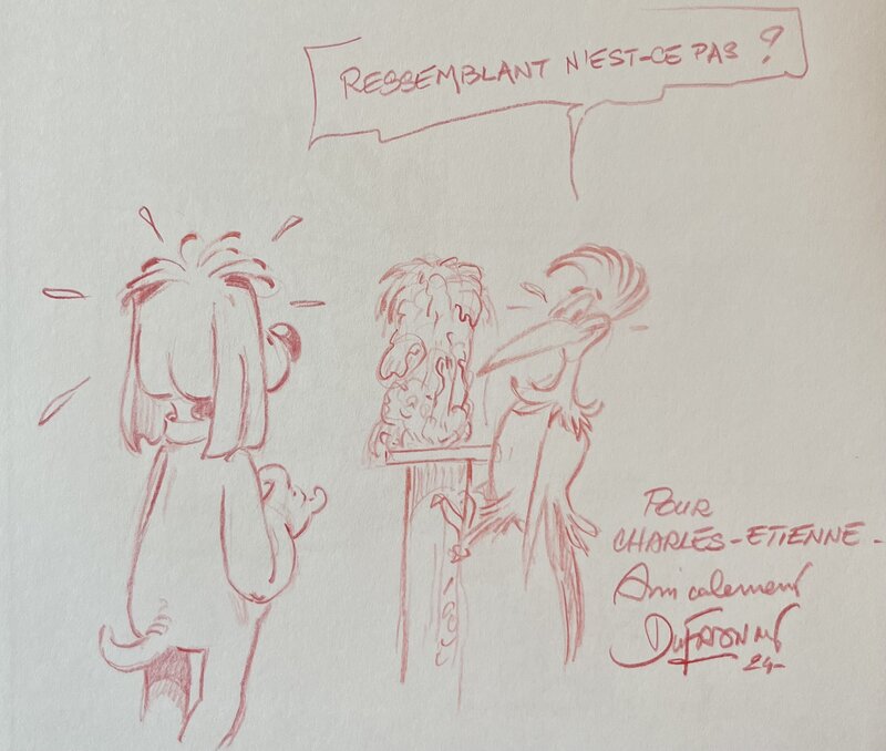 Gai Luron by Henri Dufranne - Sketch