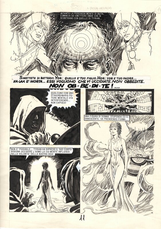 En vente - Juan Zanotto - Hor il temerario [ep. #12 - La Diosa Helada] p. 11 - Planche originale