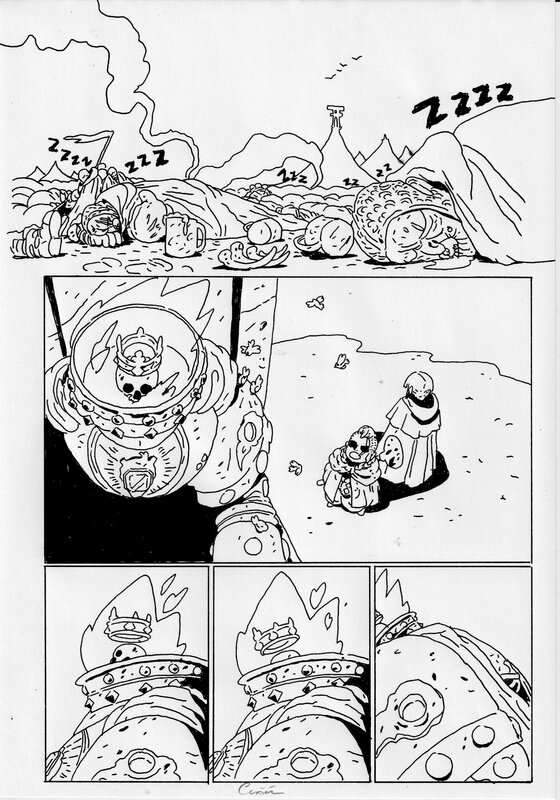 For sale - CROM, Birdking Livre 2 - Planche originale 50 - Comic Strip