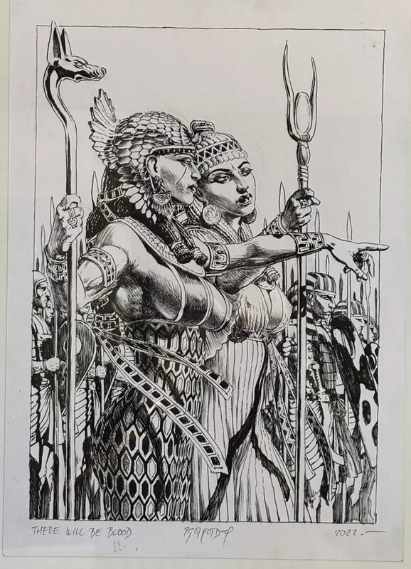 Igor Kordey, Reka et aker  histoire secrète there will be blood - Original Illustration