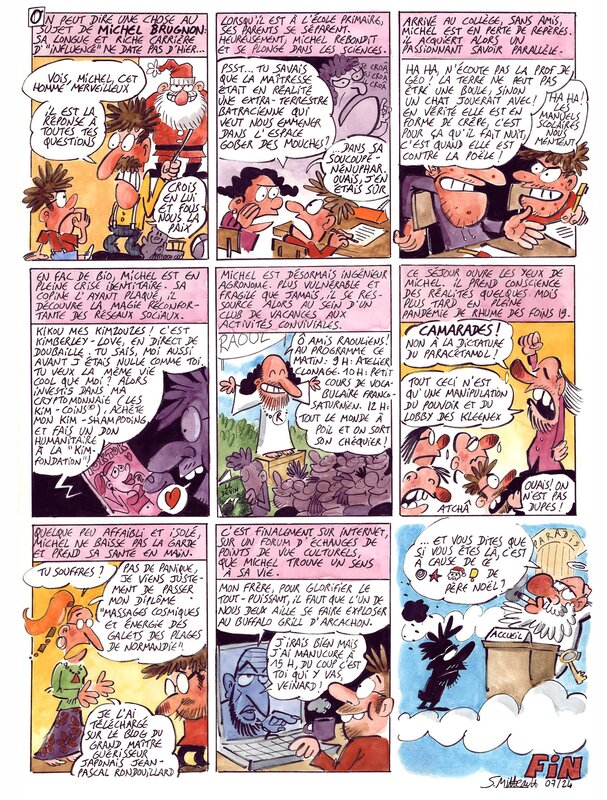 En vente - Simon Mitteault, Michel Brugnon contre les influences du mal - Planche originale