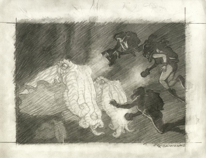 Mark Schultz, Greetings from R'Lyeh - Illustration originale