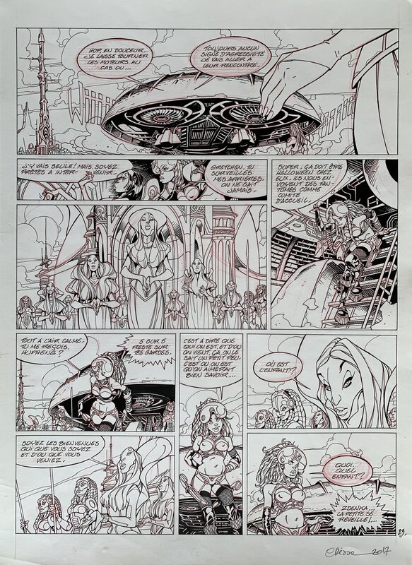 Crisse, Gunblast Girls - Dans ta face, minable ! - Planche originale