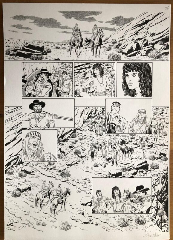 Fabio Civitelli, Original Page TEX - 'La fonte della Giovinezza' - Planche originale