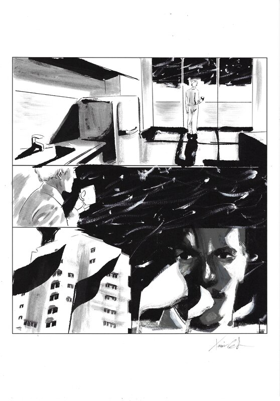 En vente - Xavier Coste, 1985 - Planche originale 202 - Planche originale