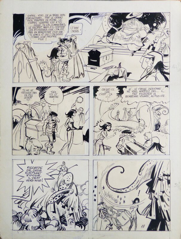 For sale - Jean-Claude Forest, Bébé Cyanure planche originale - Comic Strip