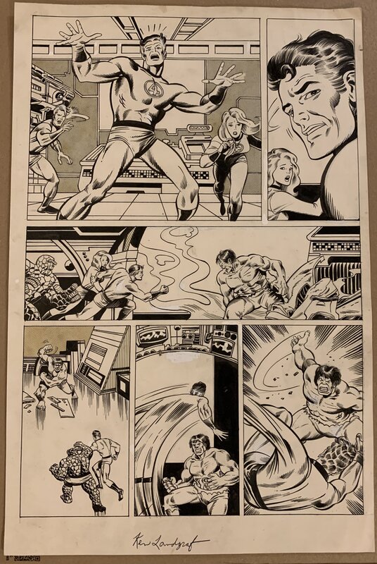 Fantastic FOUR par Ken Landgraf - Planche originale