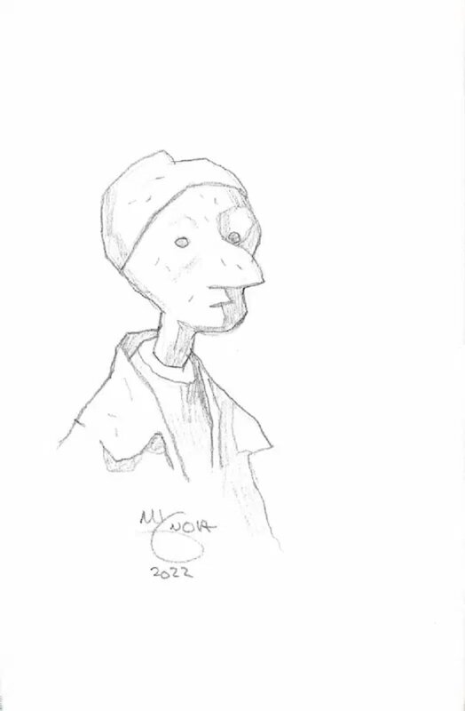 Pinocchio par Mike Mignola - Illustration originale