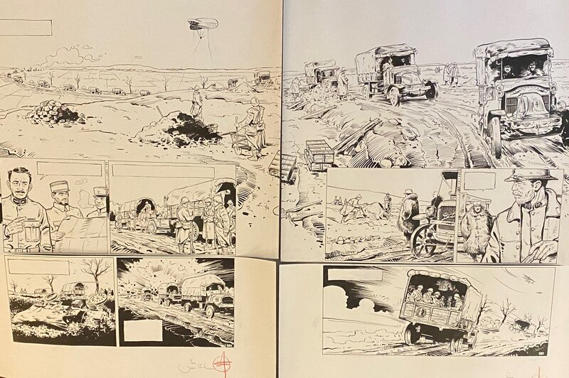 Stéphan Agosto, planches originales, diptyque 