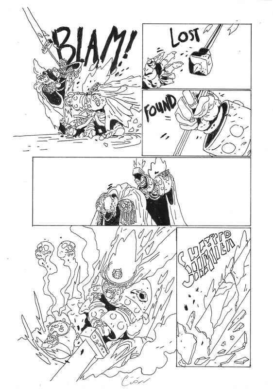 CROM, Birdking 2 - Planche originale 117 - Planche originale