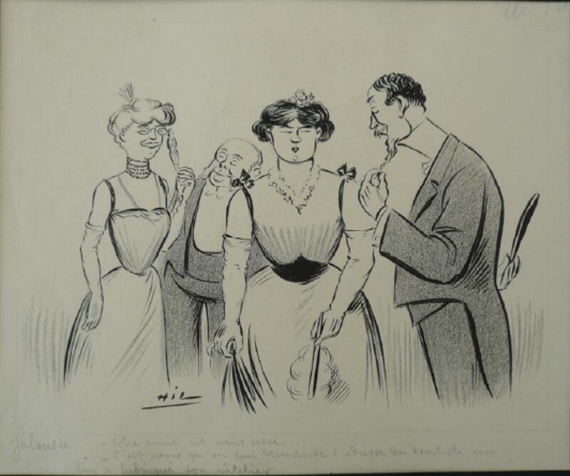 Jalousie (Dentiste) by Paul Hil - Original Illustration