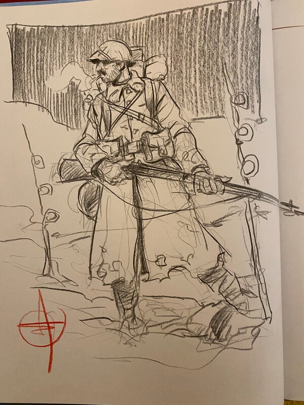 Stéphan Agosto, illustration originale, Poilu, 
