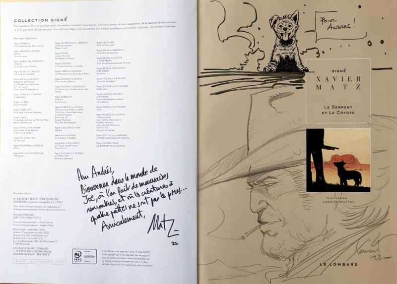 Philippe Xavier, Matz, Le Serpent et le Coyote - Sketch