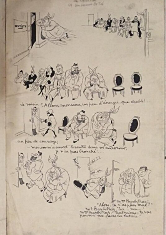 Dentiste par Roger CHANCEL - Planche originale
