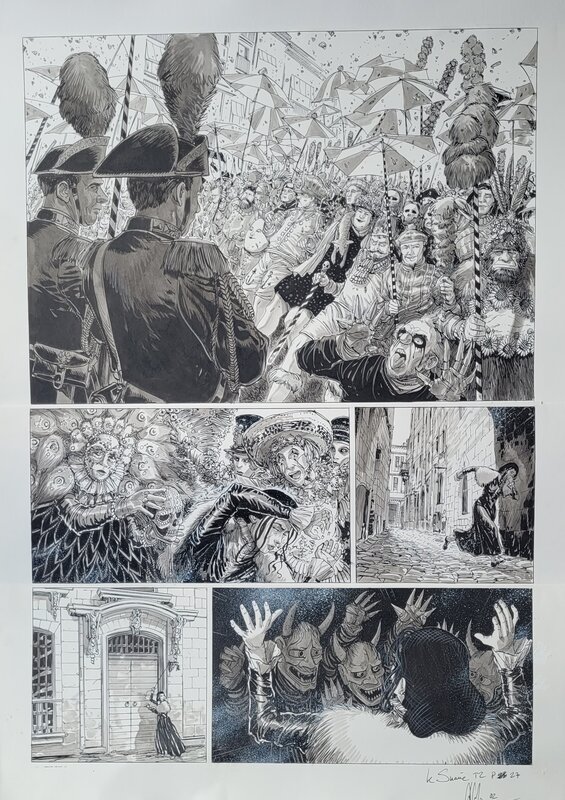 Eric Liberge, Le Suaire - Turin 1898 - Planche originale