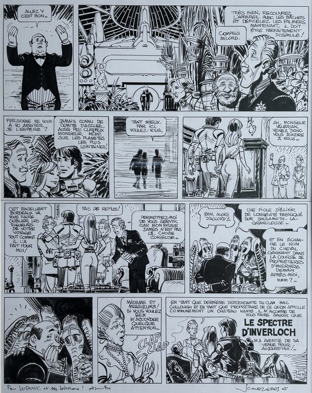 Jean-Claude Mézières, Pierre Christin, Valerian - Les Spectres d'Inverloch - Planche originale