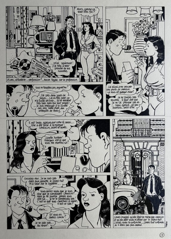 Jacques Tardi, Léo Malet, Nestor Burma - Casse-pipe à la nation - Planche originale