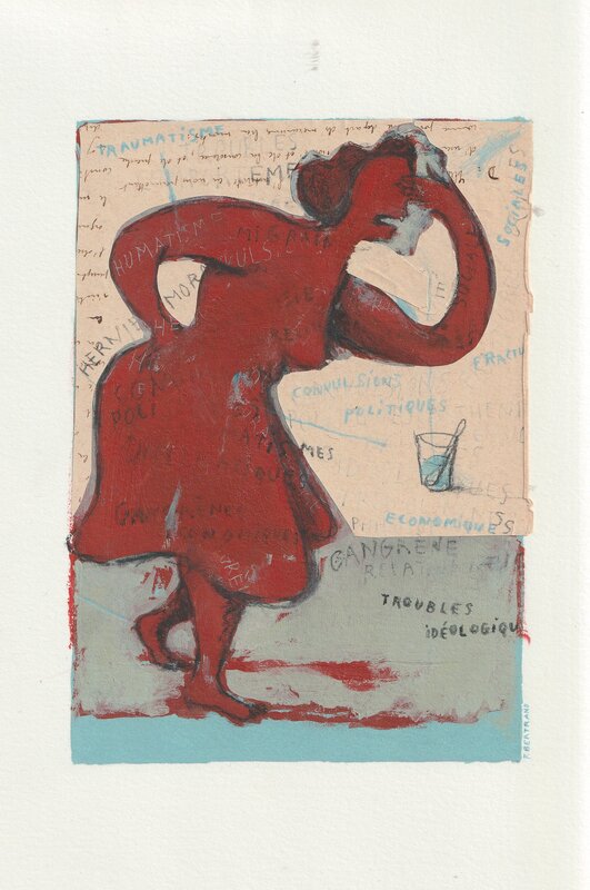 Etiquette de vin by Frédérique Bertrand - Original Illustration