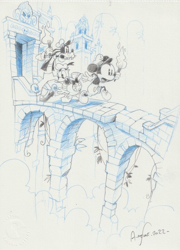 Mickey et Cie by Alexis Nesme - Original Illustration