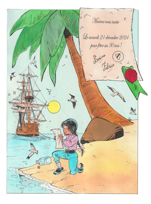 Marine 30 ans by Pierre Tranchand - Original Illustration