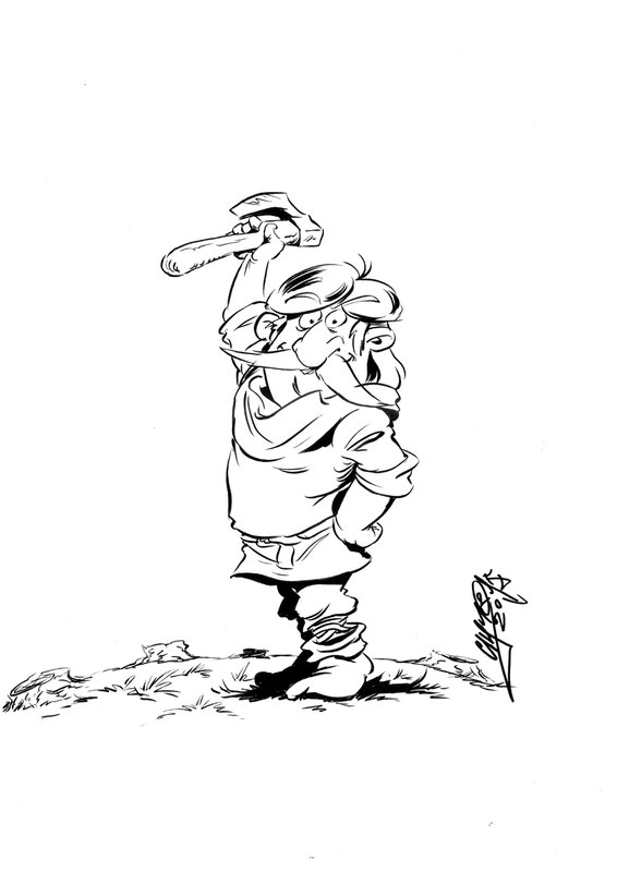 Wojciech Cichon, Le péquenot Grzegorz / Kmieć Grzegorz - Illustration originale
