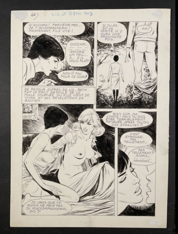 Liz & Beth T3 par Georges Lévis - Planche originale