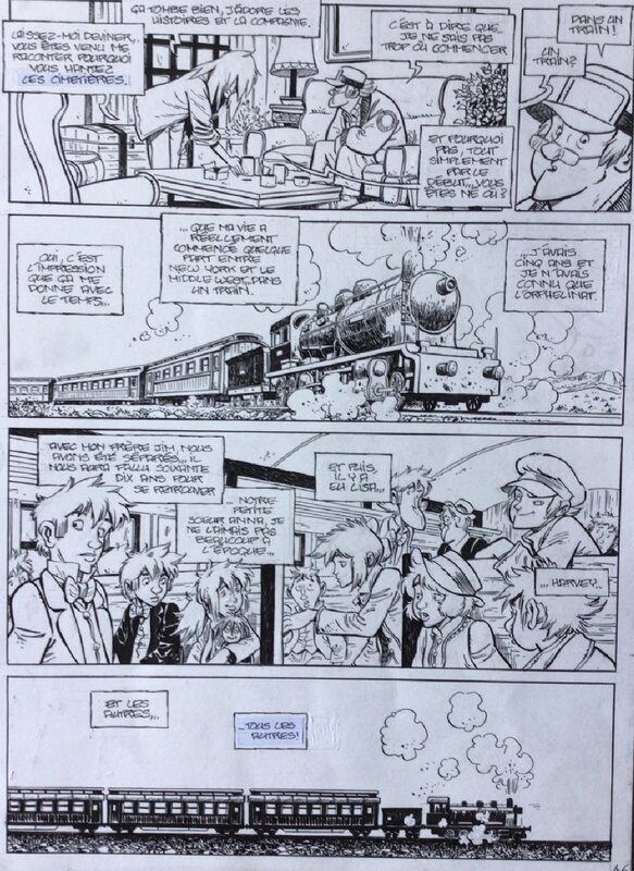 Xavier Fourquemin, Philippe Charlot, Scarlett Smulkowski, Le Train des Orphelins - Dernière page de la série (Happy End ?) - Comic Strip