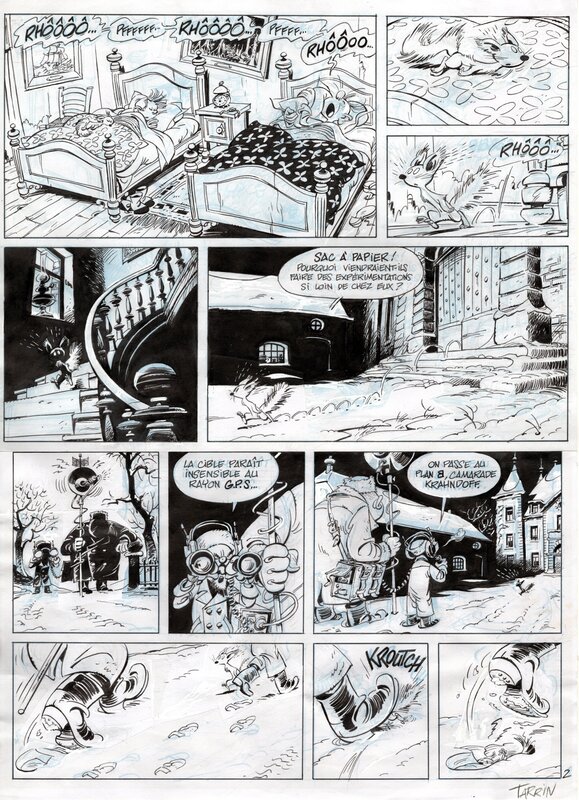 En vente - Fabrice Tarrin, Spirou chez les Soviets - Planche originale