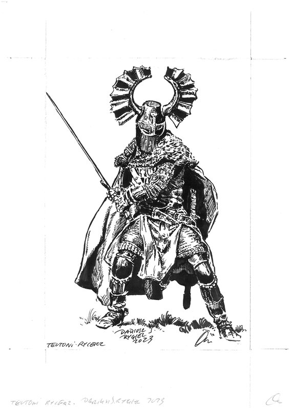 Teutonic knight par Dariusz Rygiel - Illustration originale