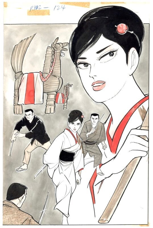 Mitsuru Kawada, Vermilion Orin - Flowing Journey * AkeBono title page - Original Illustration