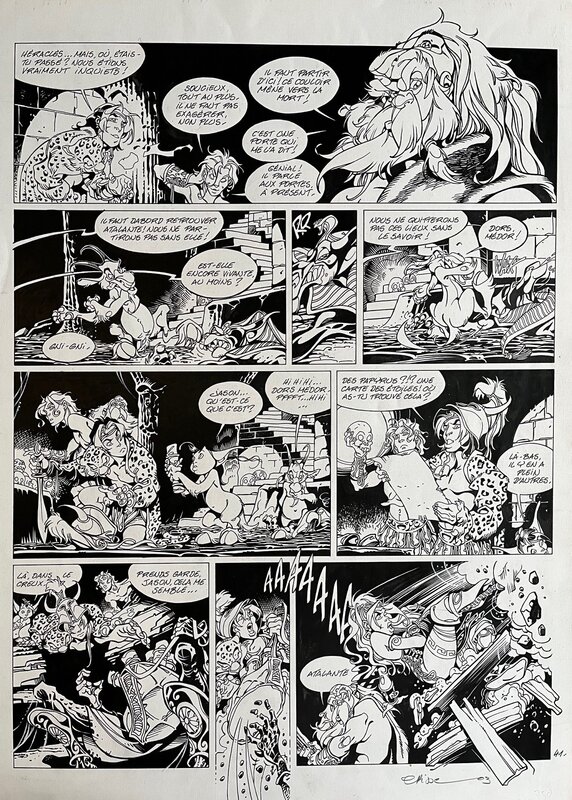 Crisse, 2003 - Atalante - Les mystères de Samothrace (Tome 3, Planche 41) - Planche originale