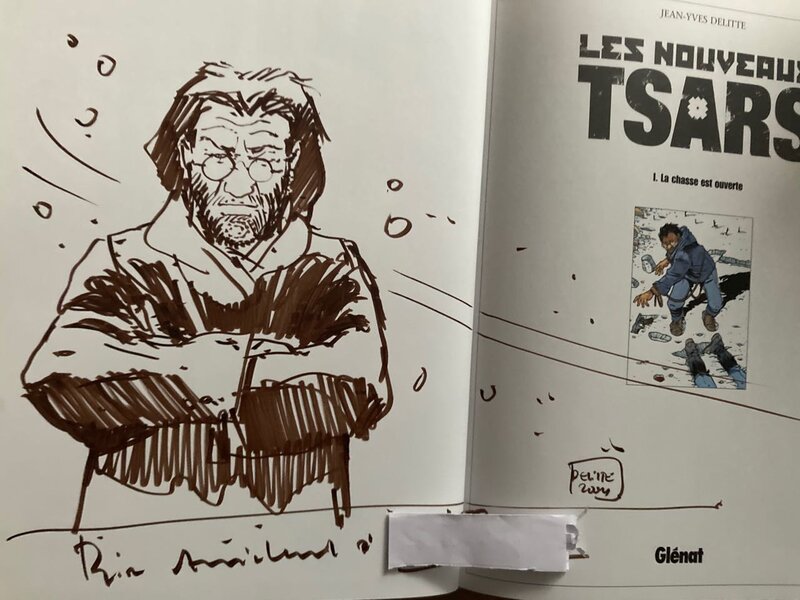 Dédicace Delitte Les Nouveaux Tsars - Sketch