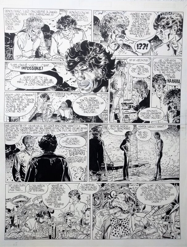 Jean Giraud, Jean-Michel Charlier, Blueberry - La derniere carte - Planche originale