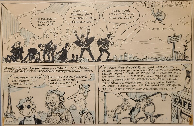 René Pellos, Les Pieds Nickelés à l'ORTF - Comic Strip