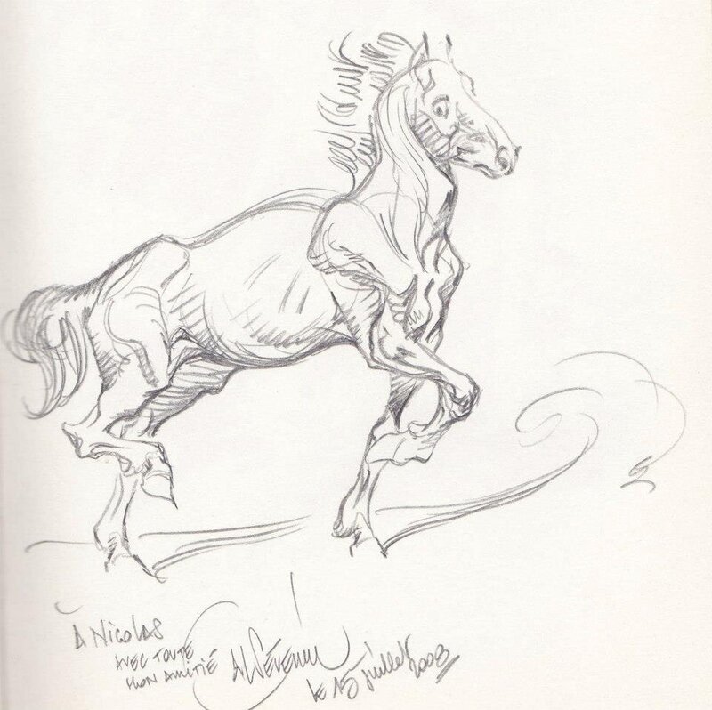 Un cheval by Al Severin - Sketch