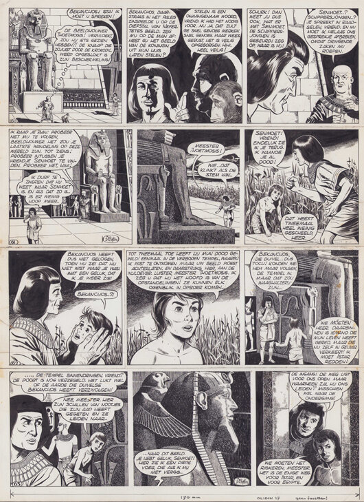 Dick Vlottes | Senmoet de Egyptenaar - Comic Strip