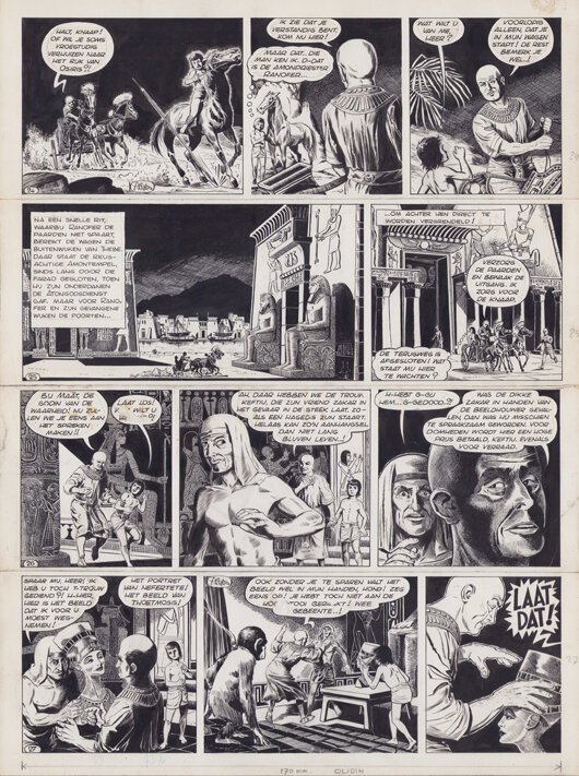 Dick Vlottes | Senmoet de Egyptenaar - Planche originale