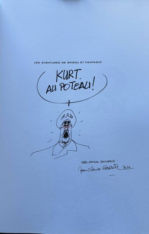 Dedicace Kodo par Jean-Claude Fournier - Planche originale