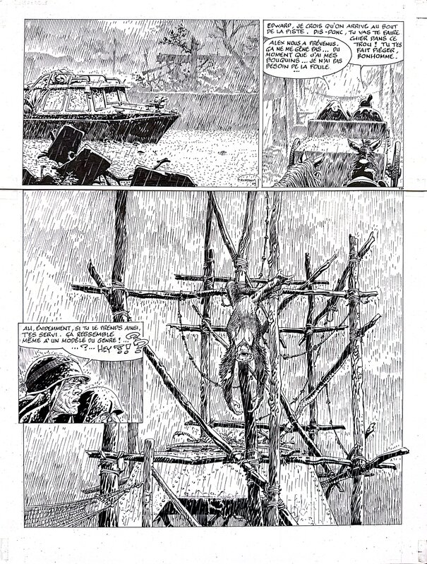 En vente - Hermann - Jeremiah t.15, planche 10 - Planche originale