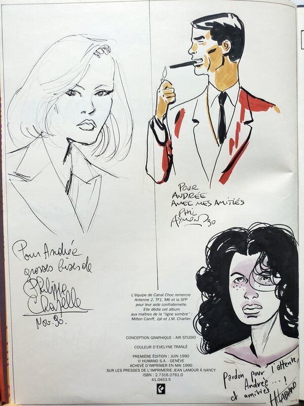 Hugues Labiano, Philippe Chapelle, Philippe Aymond, Pierre Christin, Moebius, CANAL CHOC   T1 L'IMAGE DISPARUE - Sketch