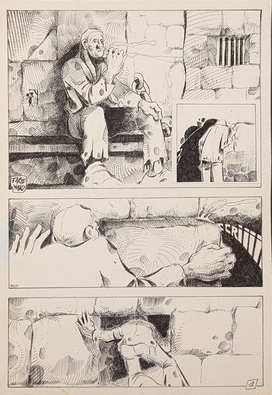 Mako, La guillotine - planche originale 1 - Planche originale