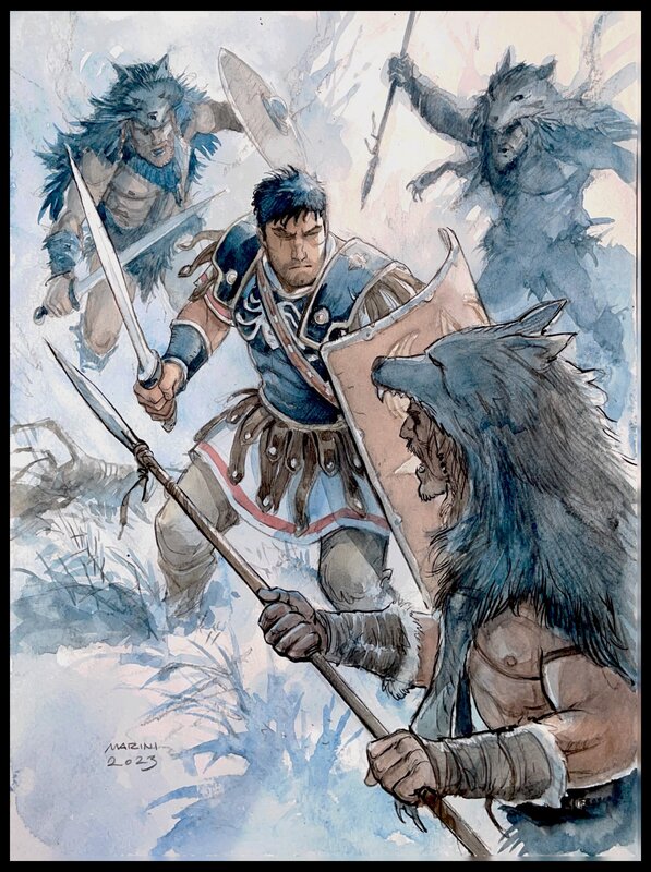2023 - Marini - Les Aigles de Rome - Illustration originale
