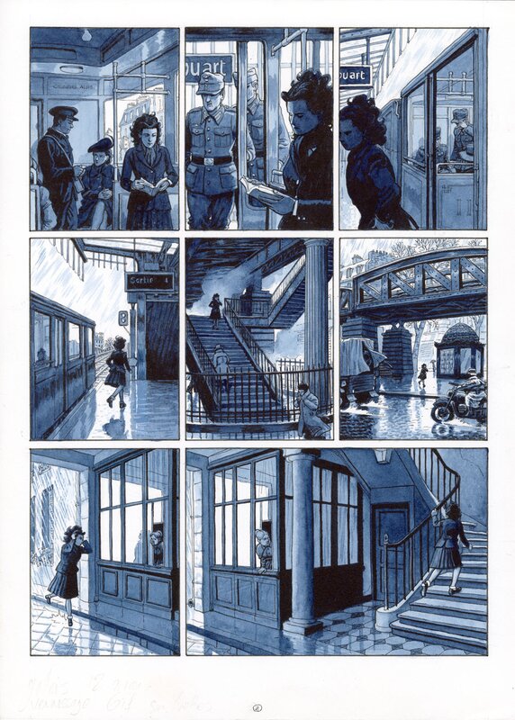 For sale - Dominique Bertail, Planche originale 2 de Madeleine, Résistante tome 2 - Comic Strip