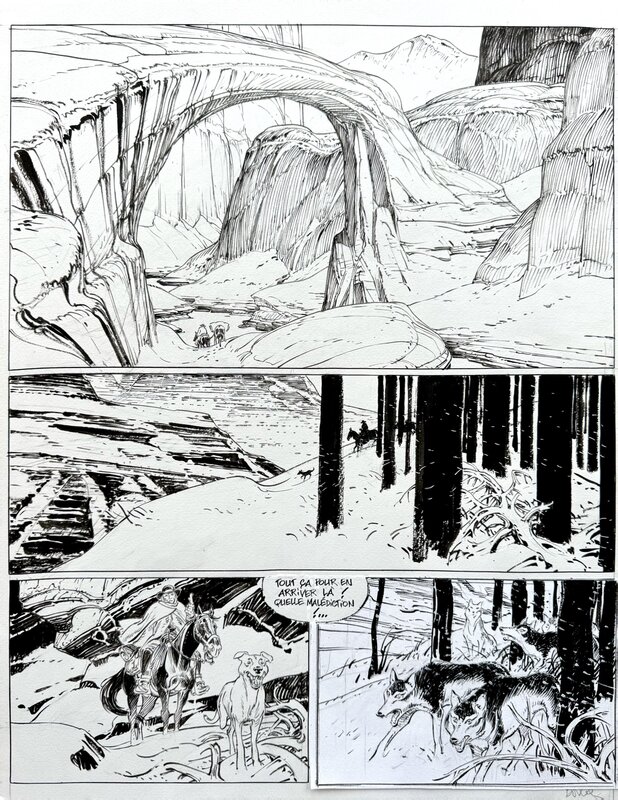 Boucq - Bouncer t.8, planche 20 (modifiée, case inédite) - Comic Strip