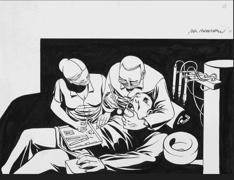 Dentiste par Marc-Antoine Mathieu - Illustration originale
