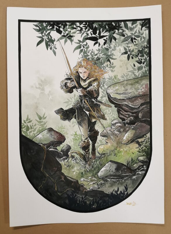 For sale - Benoit Dellac, Nottingham, Robin - Illustration 8 - 2023 - Original Illustration