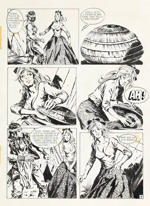 Giovanni Di Stefano, Verso Nord planche 8 - Lanciostory n°42 - Planche originale