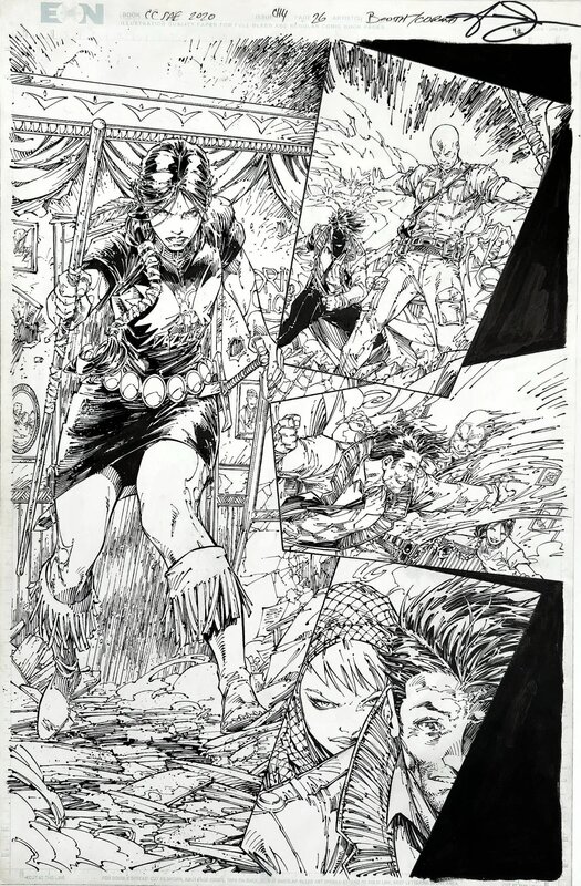 Brett Booth, Adelso Corona, X-Men : Chris Claremont Anniversary Special - Planche originale