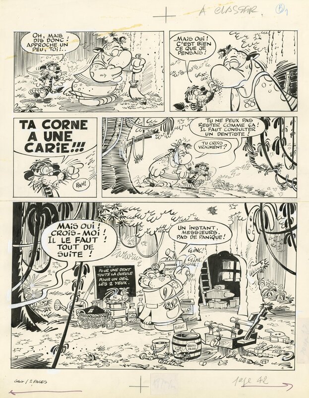 Mic Delinx, Du plomb dans l'aile (Dentiste) - Planche originale