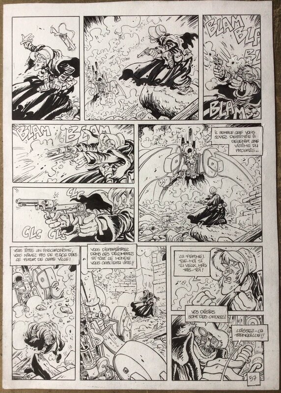 For sale - Xavier Fourquemin, Planche Miss Endicott - Comic Strip